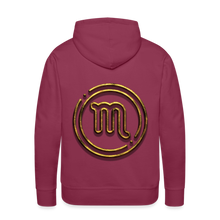 Load image into Gallery viewer, Scorpio 3D Men’s Premium Hoodie - burgundy