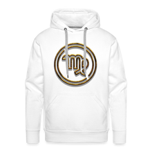 Load image into Gallery viewer, Virgo Gold 3D Men’s Premium Hoodie - white