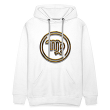 Load image into Gallery viewer, Virgo Gold 3D Men’s Premium Hoodie - white
