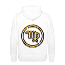 Load image into Gallery viewer, Virgo Gold 3D Men’s Premium Hoodie - white