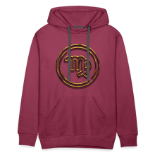 Load image into Gallery viewer, Virgo Gold 3D Men’s Premium Hoodie - burgundy