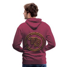 Load image into Gallery viewer, Virgo Gold 3D Men’s Premium Hoodie - burgundy