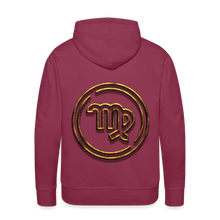 Load image into Gallery viewer, Virgo Gold 3D Men’s Premium Hoodie - burgundy