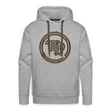 Load image into Gallery viewer, Virgo Gold 3D Men’s Premium Hoodie - heather grey