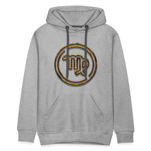 Load image into Gallery viewer, Virgo Gold 3D Men’s Premium Hoodie - heather grey