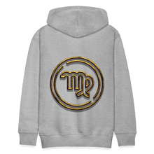 Load image into Gallery viewer, Virgo Gold 3D Men’s Premium Hoodie - heather grey