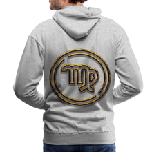 Load image into Gallery viewer, Virgo Gold 3D Men’s Premium Hoodie - heather grey