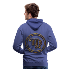 Load image into Gallery viewer, Virgo Gold 3D Men’s Premium Hoodie - royal blue