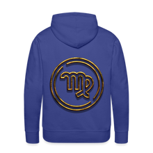 Load image into Gallery viewer, Virgo Gold 3D Men’s Premium Hoodie - royal blue