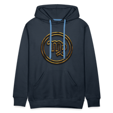 Load image into Gallery viewer, Virgo Gold 3D Men’s Premium Hoodie - navy