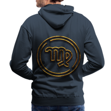 Load image into Gallery viewer, Virgo Gold 3D Men’s Premium Hoodie - navy
