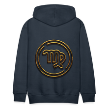 Load image into Gallery viewer, Virgo Gold 3D Men’s Premium Hoodie - navy