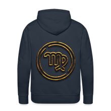 Load image into Gallery viewer, Virgo Gold 3D Men’s Premium Hoodie - navy