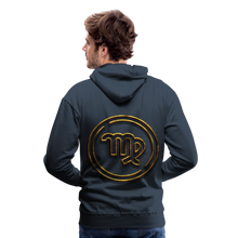 Load image into Gallery viewer, Virgo Gold 3D Men’s Premium Hoodie - navy