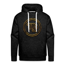 Load image into Gallery viewer, Virgo Gold 3D Men’s Premium Hoodie - charcoal grey