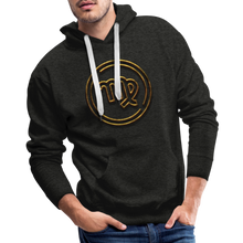 Load image into Gallery viewer, Virgo Gold 3D Men’s Premium Hoodie - charcoal grey