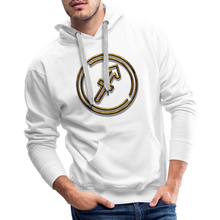 Load image into Gallery viewer, Sgaittarius 3D Gold Men’s Premium Hoodie - white