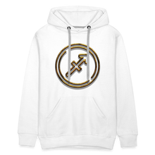 Load image into Gallery viewer, Sgaittarius 3D Gold Men’s Premium Hoodie - white