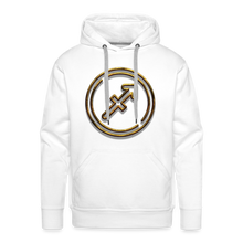 Load image into Gallery viewer, Sgaittarius 3D Gold Men’s Premium Hoodie - white