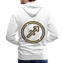 Load image into Gallery viewer, Sgaittarius 3D Gold Men’s Premium Hoodie - white