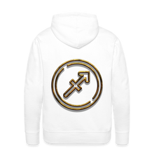 Load image into Gallery viewer, Sgaittarius 3D Gold Men’s Premium Hoodie - white