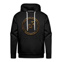 Load image into Gallery viewer, Sgaittarius 3D Gold Men’s Premium Hoodie - black