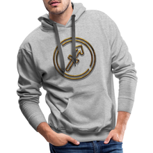 Load image into Gallery viewer, Sgaittarius 3D Gold Men’s Premium Hoodie - heather grey