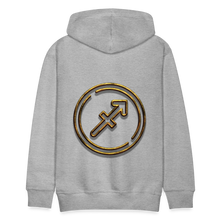 Load image into Gallery viewer, Sgaittarius 3D Gold Men’s Premium Hoodie - heather grey