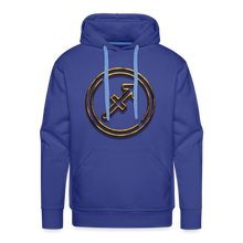 Load image into Gallery viewer, Sgaittarius 3D Gold Men’s Premium Hoodie - royal blue