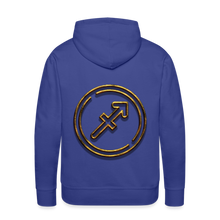 Load image into Gallery viewer, Sgaittarius 3D Gold Men’s Premium Hoodie - royal blue