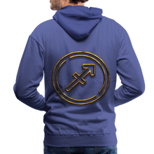 Load image into Gallery viewer, Sgaittarius 3D Gold Men’s Premium Hoodie - royal blue