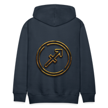 Load image into Gallery viewer, Sgaittarius 3D Gold Men’s Premium Hoodie - navy