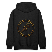 Load image into Gallery viewer, Sgaittarius 3D Gold Men’s Premium Hoodie - charcoal grey