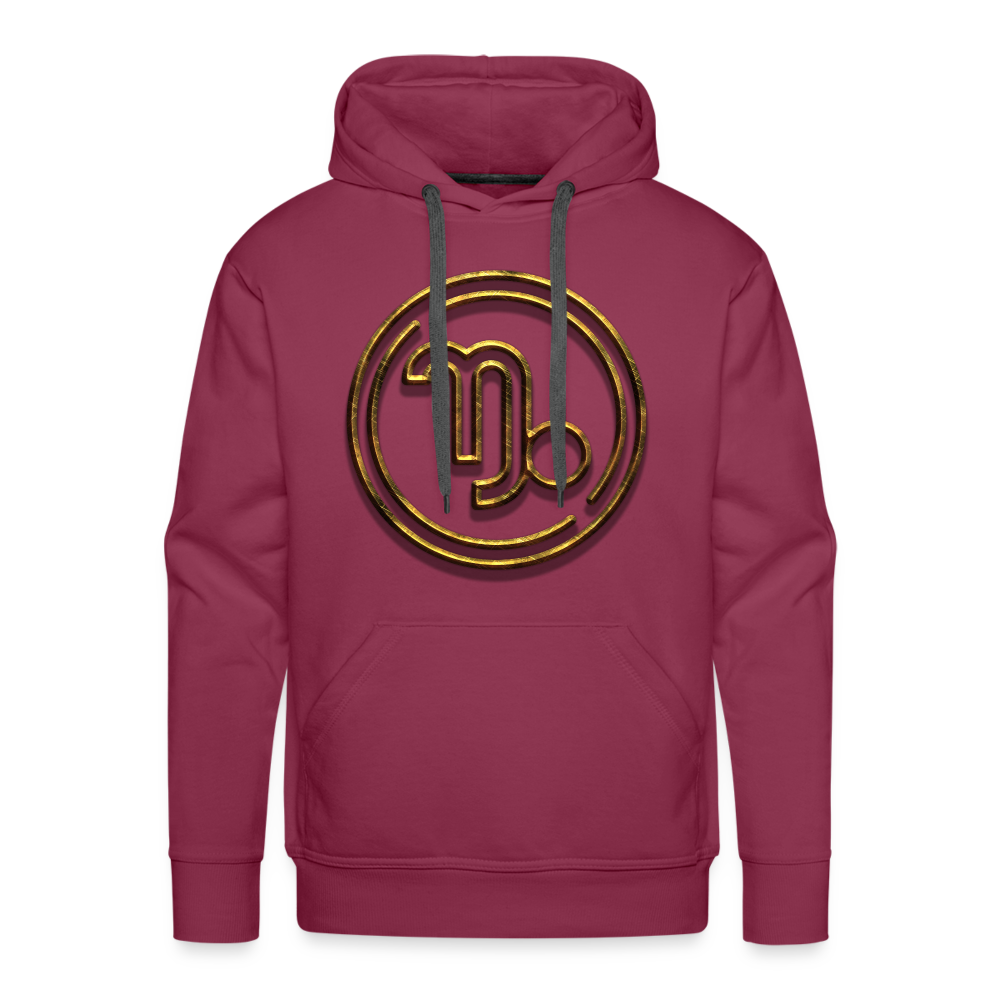 Capricorn 3D Men’s Premium Hoodie - burgundy