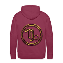 Load image into Gallery viewer, Capricorn 3D Men’s Premium Hoodie - burgundy