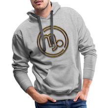 Load image into Gallery viewer, Capricorn 3D Men’s Premium Hoodie - heather grey