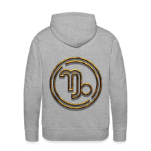 Load image into Gallery viewer, Capricorn 3D Men’s Premium Hoodie - heather grey
