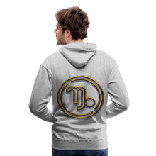 Load image into Gallery viewer, Capricorn 3D Men’s Premium Hoodie - heather grey
