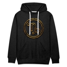 Load image into Gallery viewer, Capricorn 3D Men’s Premium Hoodie - charcoal grey