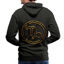 Load image into Gallery viewer, Capricorn 3D Men’s Premium Hoodie - charcoal grey