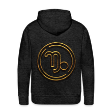 Load image into Gallery viewer, Capricorn 3D Men’s Premium Hoodie - charcoal grey