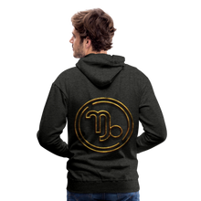 Load image into Gallery viewer, Capricorn 3D Men’s Premium Hoodie - charcoal grey