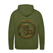 Load image into Gallery viewer, Capricorn 3D Men’s Premium Hoodie - olive green