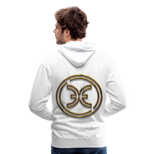Load image into Gallery viewer, Pisces 3D Gold Men’s Premium Hoodie - white