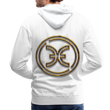 Load image into Gallery viewer, Pisces 3D Gold Men’s Premium Hoodie - white
