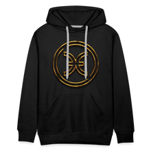 Load image into Gallery viewer, Pisces 3D Gold Men’s Premium Hoodie - black