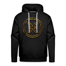 Load image into Gallery viewer, Pisces 3D Gold Men’s Premium Hoodie - black