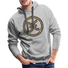 Load image into Gallery viewer, Pisces 3D Gold Men’s Premium Hoodie - heather grey