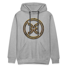 Load image into Gallery viewer, Pisces 3D Gold Men’s Premium Hoodie - heather grey