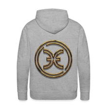 Load image into Gallery viewer, Pisces 3D Gold Men’s Premium Hoodie - heather grey